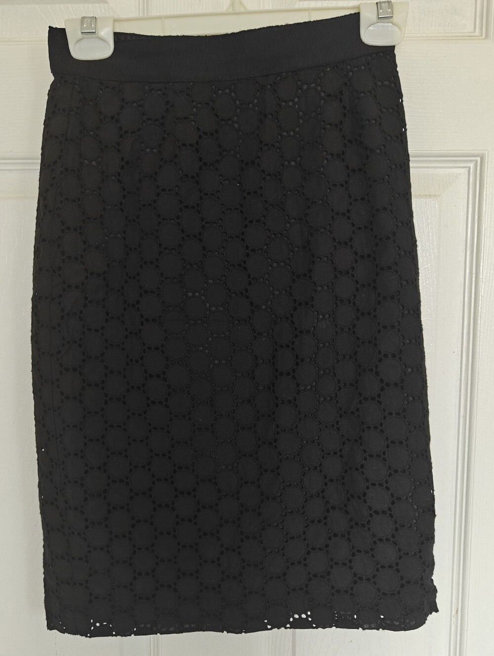 Jacob Black Eyelet Pencil Skirt